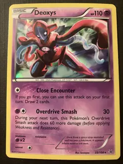 Deoxys 33/108 Pokemon XY Roaring Skies 2015 Holo LP - Image 1
