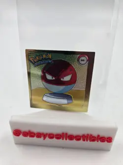 1999 Pokemon - Voltorb R05 Gold Bordered Holo - Artbox Series 1 Sticker - Image 1