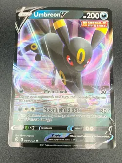 Umbreon V 094/203 Ultra Rare Sword & Shield Evolving Skies Pokemon NM 2021 - Image 1