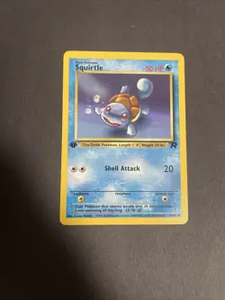 Pokemon TCG Team Rocket #68/82 Squirtle 1st Edition LP #2 - Image 1