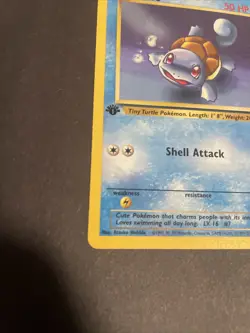 Pokemon TCG Team Rocket #68/82 Squirtle 1st Edition LP #2 - Image 5