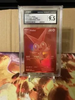 Pokemon TCG Victini 171/086 Black Bolt Holo CGC 9.5 Graded 80 HP (2025) - Image 1