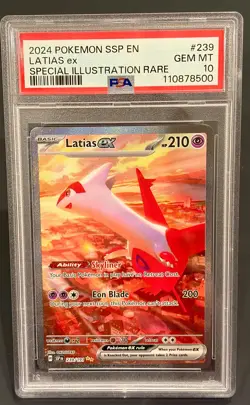 Pokemon Latias ex #239/191 Surging Sparks PSA 10 GEM MINT - Image 1