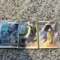 Pokemon TCG Trainer Lot Erika's Invitation, AZ, Cassiopeia Full Arts - Image 1