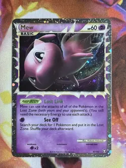 Mew (Prime) 97/102 Triumphant Holo Ultra Rare Pokemon TCG Nintendo NM - Image 3