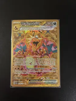 Charizard ex Gold 228/197 Pokemon TCG: Obsidian Flames Hyper Rare - Image 1