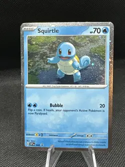 Pokemon 151 Squirtle svp 048 Swirl Galaxy Cosmo Variant Black Star Promo - Image 1