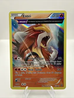 Pokemon TCG Ancient Origins Entei Full Art Holo Rare 15/98 - Image 1