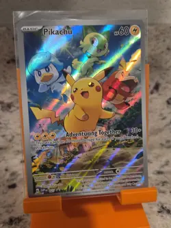Pikachu 027 SVP English Scarlet & Violet Promo Holo 60 HP Adventuring Together - Image 1