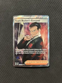 Pokemon TCG Team Rocket's Giovanni 225/182! NM Condition! See Description! - Image 1