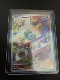 Pokemon TCG Bulbasaur Illustration Card 143/142 Stellar Crown - Image 1