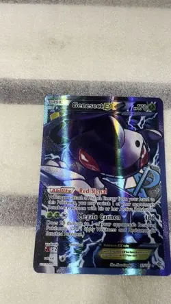 Pokemon Genesect EX TCG Full Art Holo Card Team Plasma 97/101 Plasma Blast - Image 2