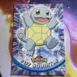 Squirtle #07 Red Logo Topps Pokemon Card Mp - Image 1