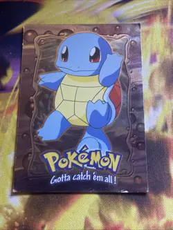 Pokemon Topps Squirtle Holo Foil 07 E7 Of 12 Blue Logo Trading Card Pokemon Mp - Image 1
