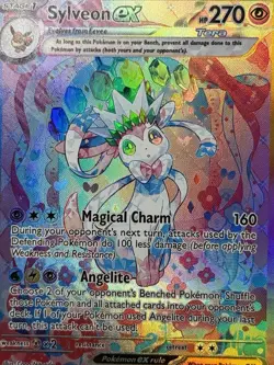 Pokemon TCG Prismatic Evolution Sylveon EX Card 156/131 FAN Version for Display - Image 2