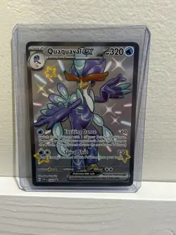 Quaquaval 084 Blackstar Promo Shiny Rare Paldean Fates Pokemon Card NM - Image 1