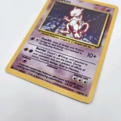 Pokemon TCG Mewtwo 10/102 Base Set Original Vintage Holo Card WOTC 1999 MP - Image 3