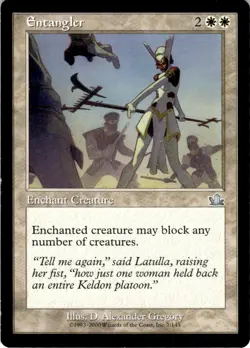 2000 Magic The Gathering Prophecy Entangler #7 Light Play - Image 1