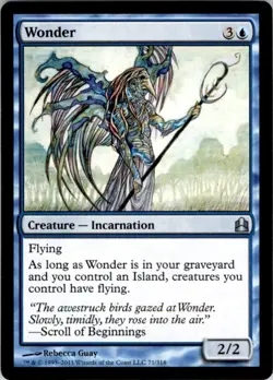 2011 Magic The Gathering Commander 2011 Wonder #71 Light Play - Image 1