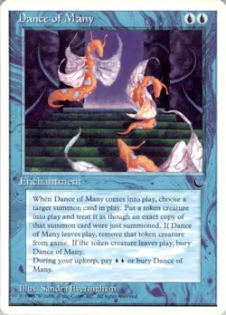 1995 Magic The Gathering Chronicles Dance of Many #17 Light Play - Image 1