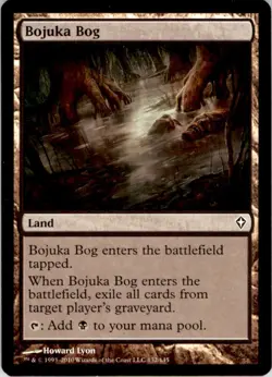 2010 Magic The Gathering Worldwake Bojuka Bog #132 Light Play - Image 1