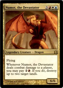 2011 Magic The Gathering Commander 2011 Numot, the Devastator #215 Light Play - Image 1