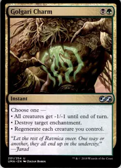 2018 Magic The Gathering Ultimate Masters Golgari Charm #201 Light Play - Image 1