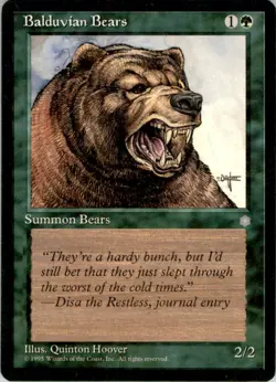 1995 Magic The Gathering Ice Age Balduvian Bears #226 Light Play - Image 1