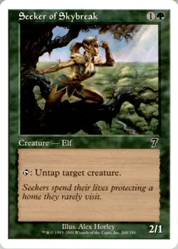 2001 Magic The Gathering Seventh Edition Seeker of Skybreak #268 Light Play - Image 1