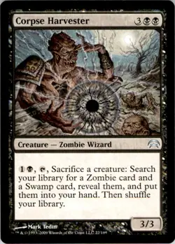 2009 Magic The Gathering Planechase Corpse Harvester #22 Light Play - Image 1