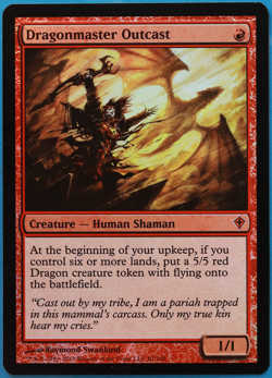 Dragonmaster Outcast FOIL Worldwake NM Red Mythic Rare CARD (502122) ABUGames - Image 1