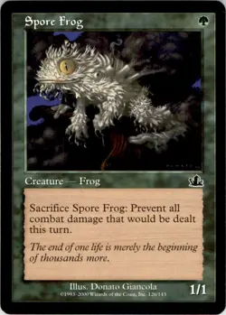 2000 Magic The Gathering Prophecy Spore Frog #126 Light Play - Image 1