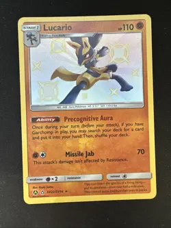 Lucario SV22/SV94 Hidden Fates: Shiny Vault Holo 2019 Pokemon Card NM - Image 1