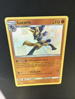 Lucario SV22/SV94 Hidden Fates: Shiny Vault Holo 2019 Pokemon Card NM - Image 2