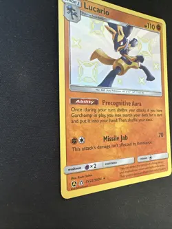 Lucario SV22/SV94 Hidden Fates: Shiny Vault Holo 2019 Pokemon Card NM - Image 4