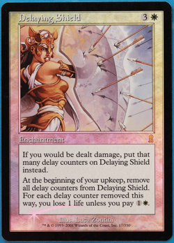 Delaying Shield FOIL Odyssey NM White Rare MAGIC MTG CARD (ID# 502115) ABUGames - Image 1