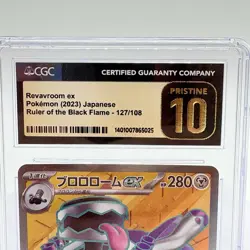 Pokemon Revavroom ex Ruler of the Black Flame sv3 127/108 CGC Pristine 10 Card - Image 4