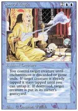 Light Play, English MTG Regular Control Magic 3rd Edition Magic the Gathering - Image 1