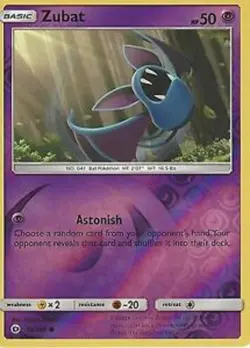POKEMON CARD REVERSE HOLO ZUBAT 54/149 NO 041 BAT POKEMON TCG CCG - Image 1