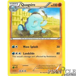 POKEMON CARD QUAGSIRE 39/98 NO 195 WATER FISH POKEMON TCG CCG - Image 1