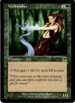 2002 Magic The Gathering Onslaught Wellwisher #300 Light Play - Image 1