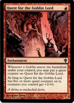 2010 Magic The Gathering Worldwake Quest for the Goblin Lord #86 Light Play - Image 1