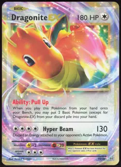 Evolutions Dragonite EX 72/108 Holo EX Rare Pokemon NM/M - Image 1