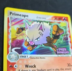 Pokemon Primeape 50/110 EX Holon Phantoms Delta Species Reverse Holo NM - Image 2