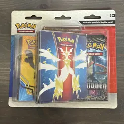 Pokemon Twin Mini Portfolios & Booster Packs Hidden Light Sun & Moon EX - Image 1