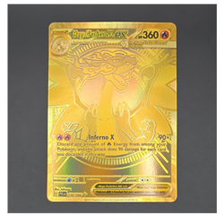 Pokemon Mega Charizard X EX 130/094 Me02 Gold Foil Full Art English HP 360 - Image 1
