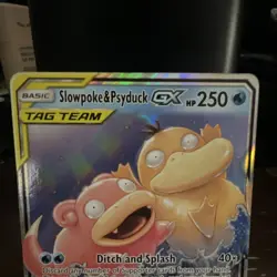 Pokemon Slowpoke & Psyduck GX TAG TEAM Ultra Rare Holo 35/236 250HP - Image 1