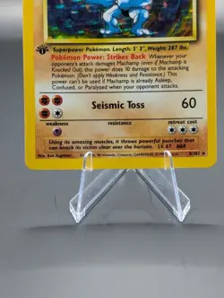 1st Edition Machamp 8/102 Base Set Holo Rare Vintage 1999 Pokemon Card Free Ship - Image 4
