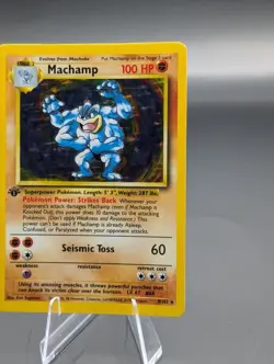 1st Edition Machamp 8/102 Base Set Holo Rare Vintage 1999 Pokemon Card Free Ship - Image 5