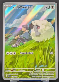 Pokemon Hop's Wooloo #170/159 English Journey Together Illustration Rare - Image 1